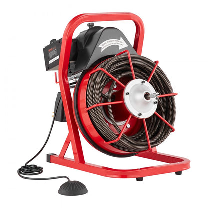 D1000 - 75FT Electric Drain Cleaner with Durable Steel Core Cable