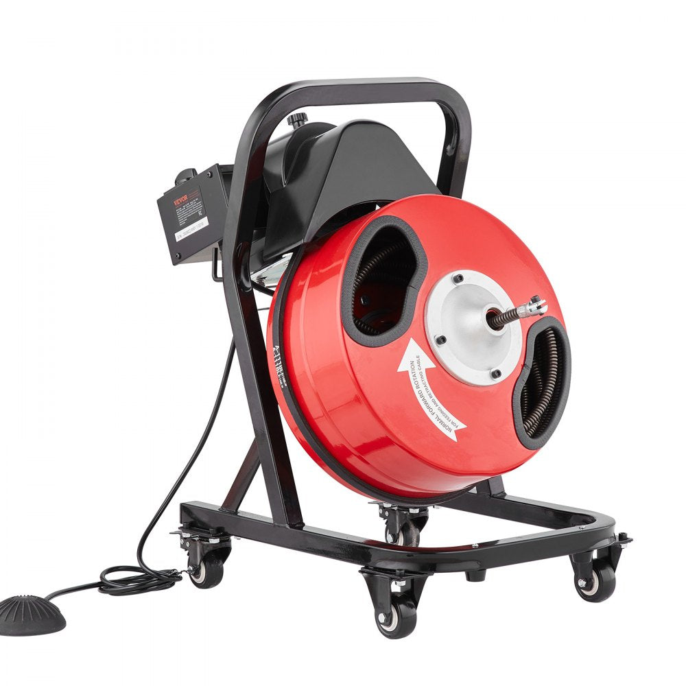 D1000 - 50FT VEVOR Electric Drain Cleaner with Durable Cable