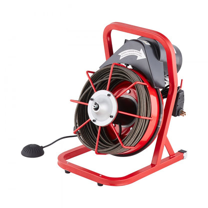 D1000 - VEVOR 75FT Drain Cleaning Machine with Ergonomic Handle