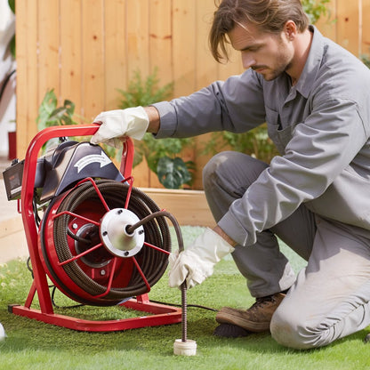 D1000 - 50FT Electric Drain Cleaner with Interchangeable Cutters