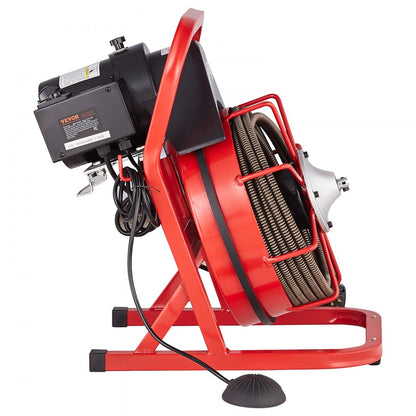 D1000 - 50FT Electric Drain Cleaner with Interchangeable Cutters