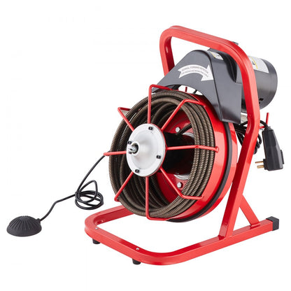 D1000 - 50FT Electric Drain Cleaner with Interchangeable Cutters
