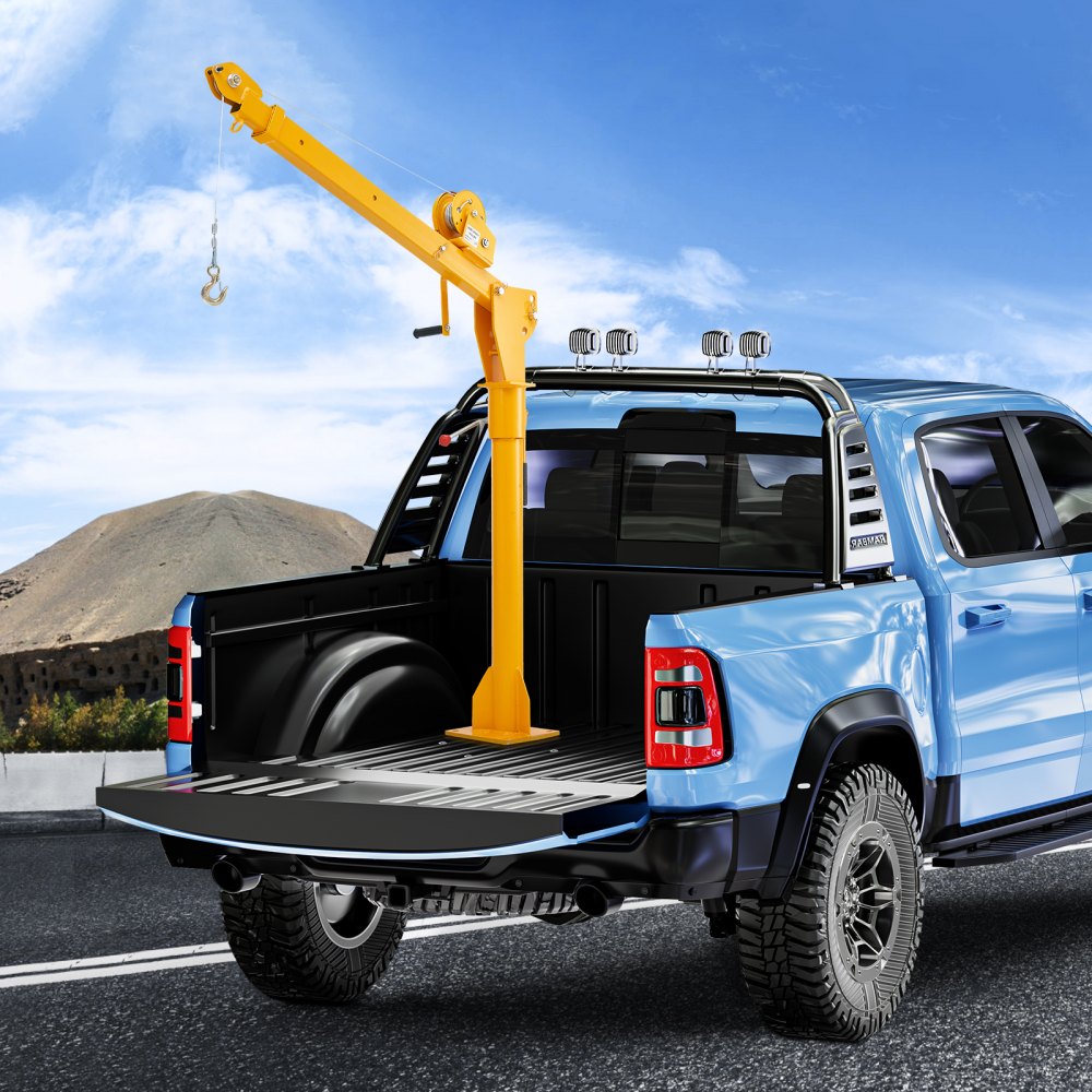 HXCZDJ-05 - Compact Pickup Truck Crane, 1100 lbs Lifting Capacity, Foldable Design