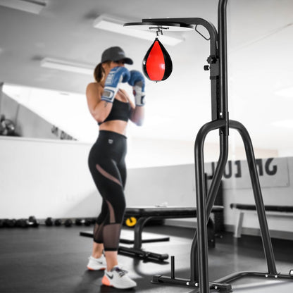 ssshksdj-c - Sturdy 2-in-1 Punching Bag Stand for Home Gym