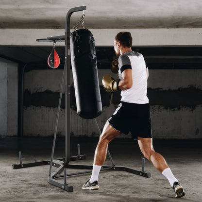 ssshksdj-d - Durable 2-in-1 Steel Punching Bag Stand, 400 lbs Capacity