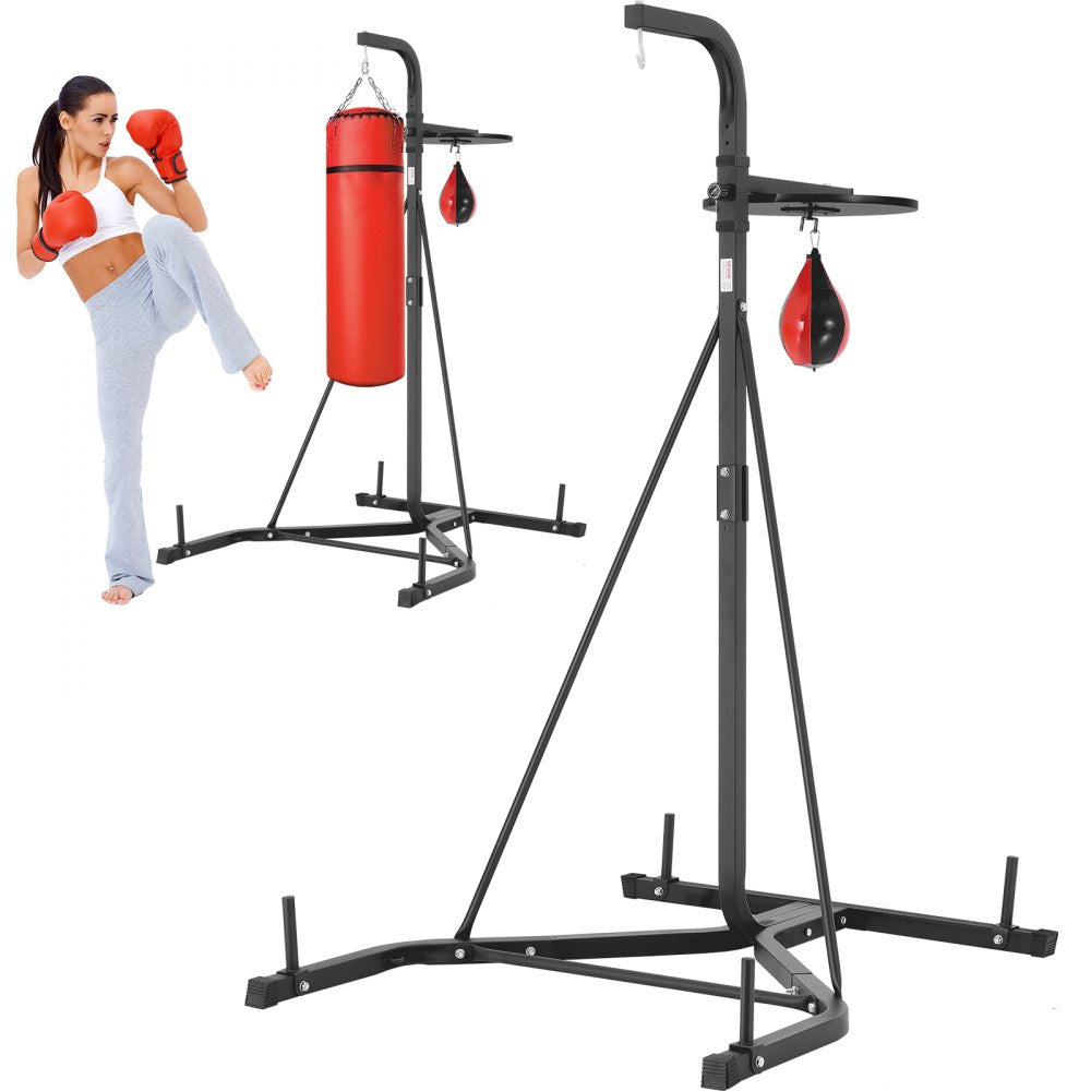 ssshksdj-d - Durable 2-in-1 Steel Punching Bag Stand, 400 lbs Capacity