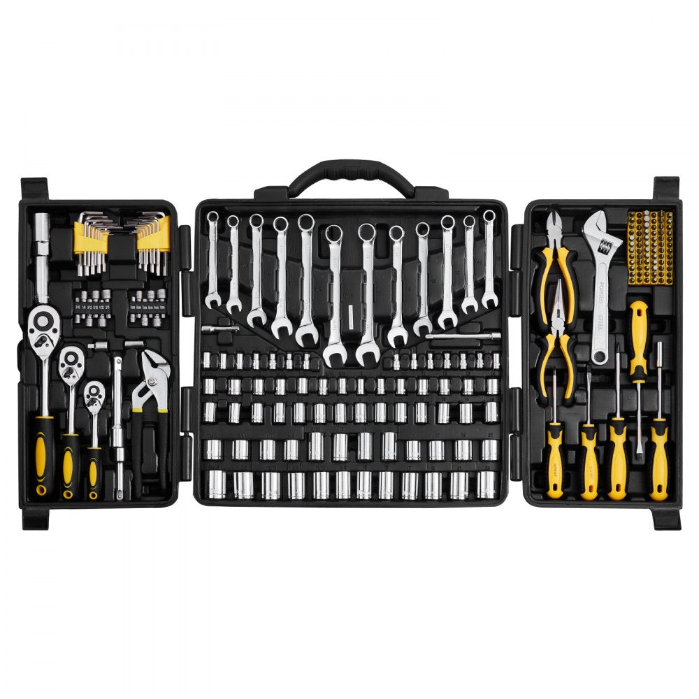 KL-30205 - 207-Piece Alloy Steel Mechanics Tool Set with Ratchet & Sockets