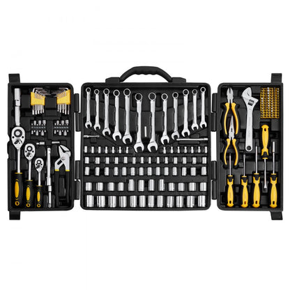 KL-30205 - 207-Piece Alloy Steel Mechanics Tool Set with Ratchet & Sockets