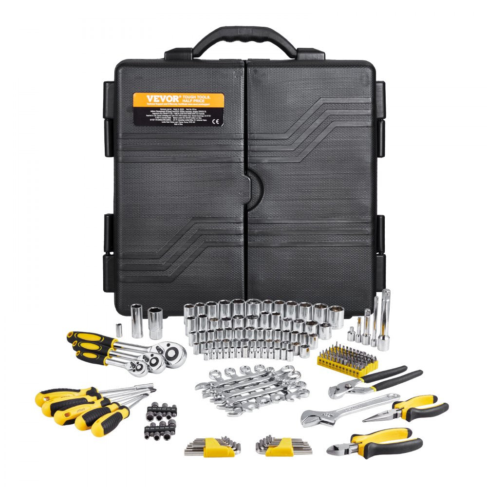 KL-30205 - 207-Piece Alloy Steel Mechanics Tool Set with Ratchet & Sockets