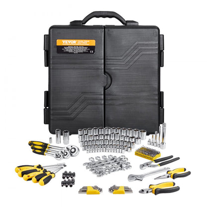 KL-30205 - 207-Piece Alloy Steel Mechanics Tool Set with Ratchet & Sockets