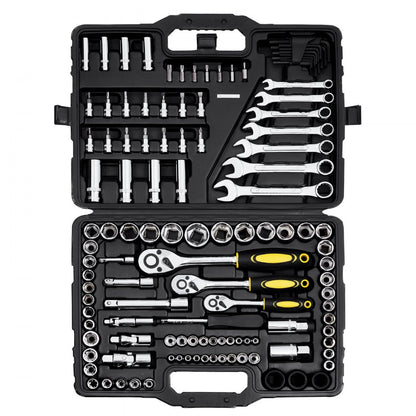 KL-17021 - 121-Piece Alloy Steel Mechanics Tool Set with Ratchets