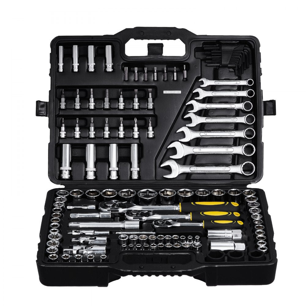 KL-17021 - 121-Piece Alloy Steel Mechanics Tool Set with Ratchets