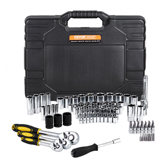 KL-17021 - 121-Piece Alloy Steel Mechanics Tool Set with Ratchets