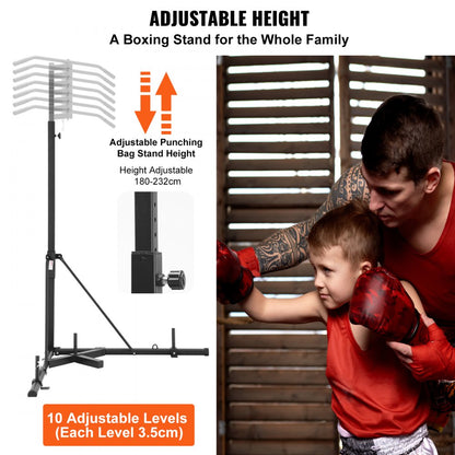 ssshksdj-e - VEVOR 2-in-1 Punching Bag Stand & Pull-Up Bar