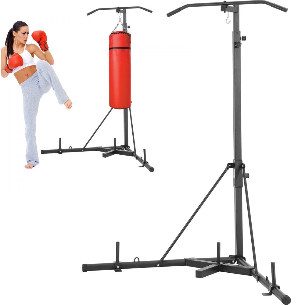 ssshksdj-e - VEVOR 2-in-1 Punching Bag Stand & Pull-Up Bar