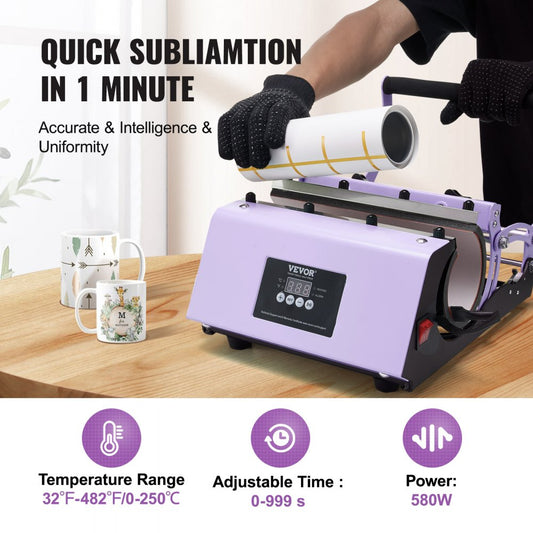 WBFCHP30OZ - VEVOR Heat Press for 11-30oz Cups and Tumblers