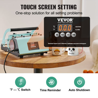 WBFCHP30OZ - VEVOR 11-30oz Tumbler Heat Press Machine with Touchscreen