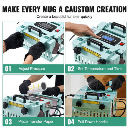 TLK2730OZ-2S - Dual-Station Heat Press for 11-30 oz Tumblers & Mugs