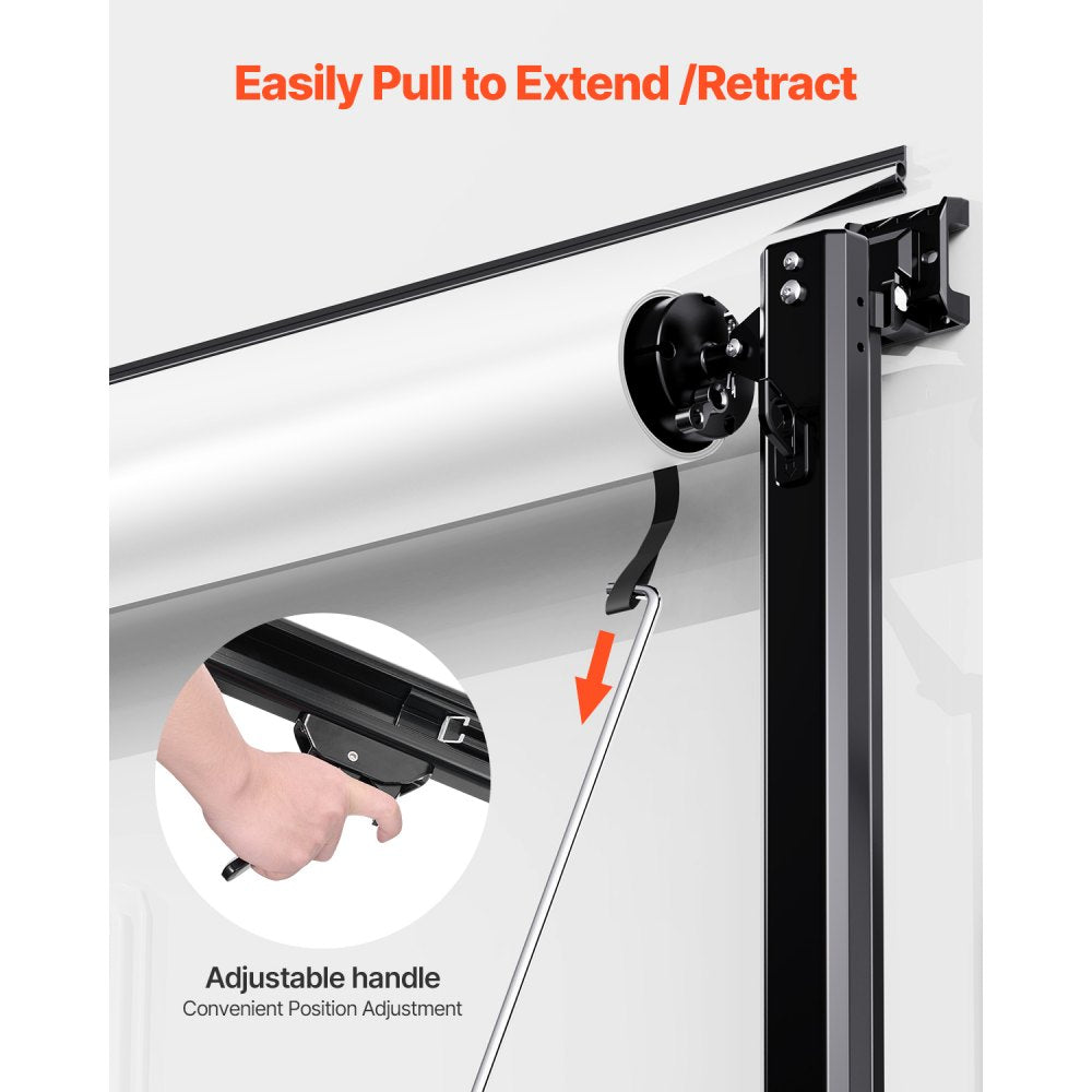 B1 - 14x7.7ft Durable RV Awning with UV Protection & Manual Operation