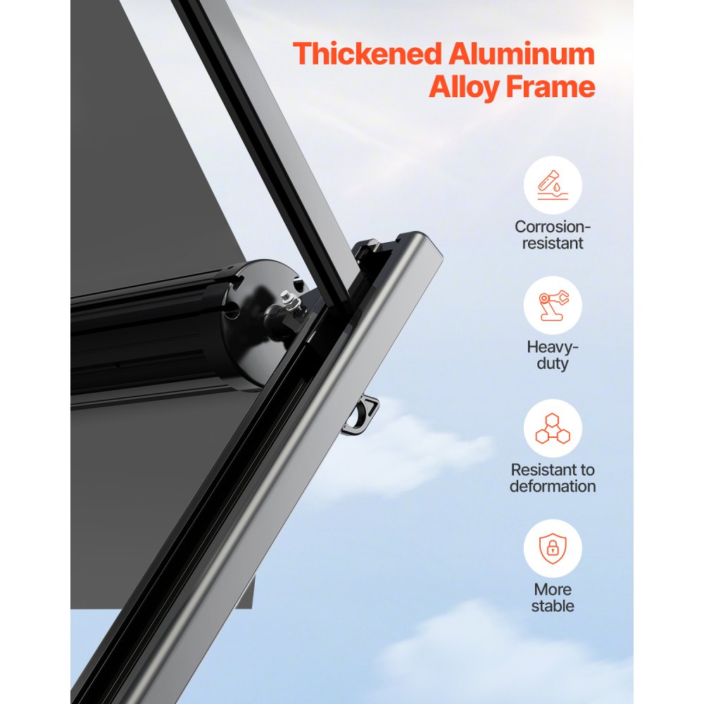 B1 - 14x7.7ft Durable RV Awning with UV Protection & Manual Operation