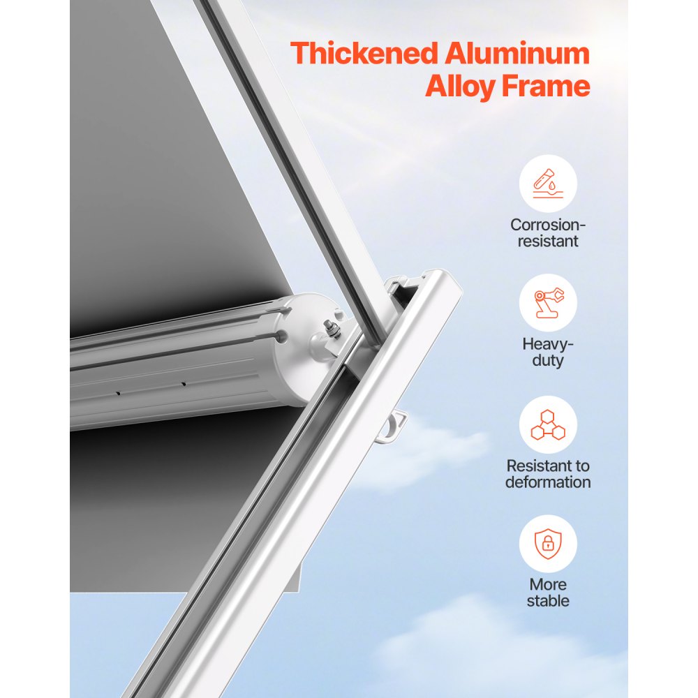 B1 - 18oz PVC RV Awning with Durable Aluminum Frame
