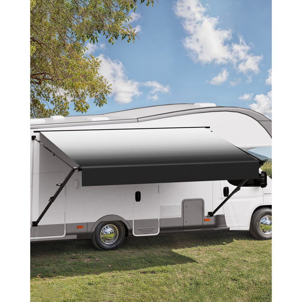 B1 - 16' x 7.7' Durable RV Awning with Reinforced PVC Frame