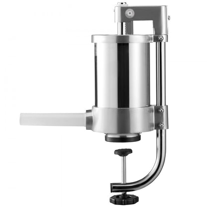 ES-1.5L - Stainless Steel 1.5L Sausage Stuffer with Three Filling Tubes
