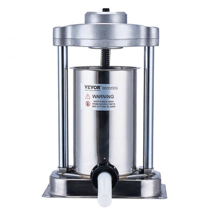 1A-SS305 - 2L Stainless Steel Manual Sausage Stuffer for Home & Commercial Use