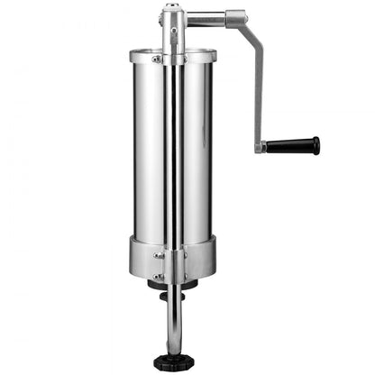 ES-3L - 5LBS Stainless Steel Sausage Stuffer with 3 Tubes & Air Release