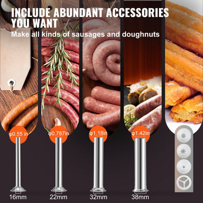 XZ-3 - 3L Stainless Steel Sausage Stuffer with Air Release System