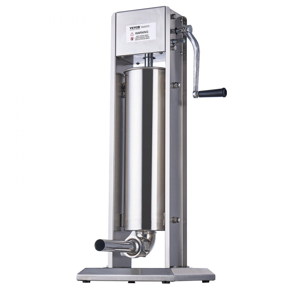 1A-SS715 - 7L Stainless Steel Manual Sausage Stuffer for High-Volume Use