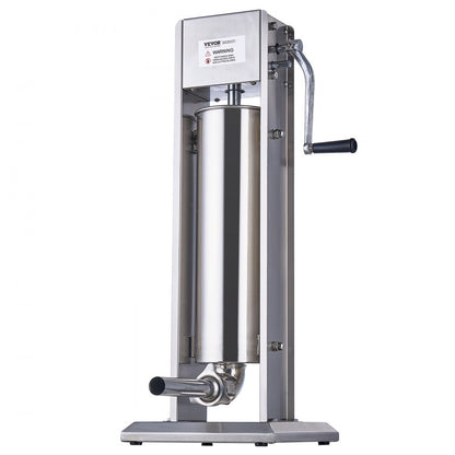 1A-SS715 - 7L Stainless Steel Manual Sausage Stuffer for High-Volume Use