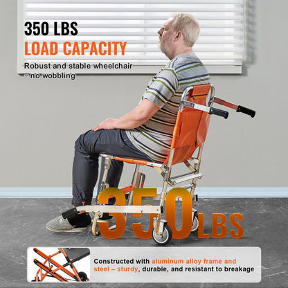 YHR-W1 - Lightweight 350 lbs Stair Chair, Foldable & Easy to Store