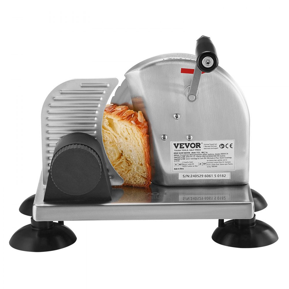 CSD15 - Adjustable Manual Bread Slicer 0-6" for Home & Commercial Use