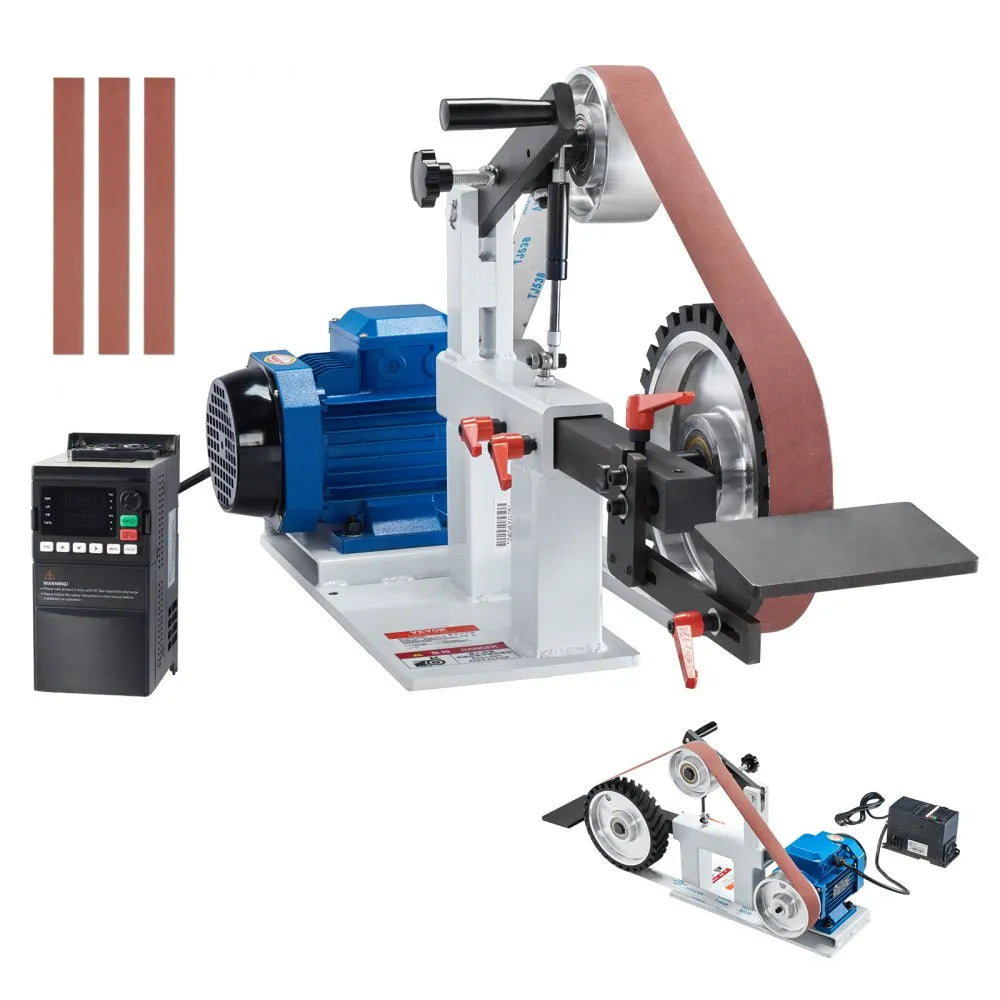JLD10-5 - 72-Inch VEVOR Belt Grinder with Variable Speed Control