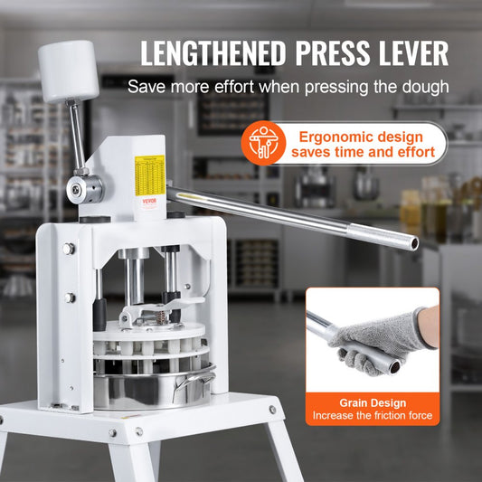 XZ-10 - Stainless Steel Dough Divider for 10 Portions, Ideal for Bakeries