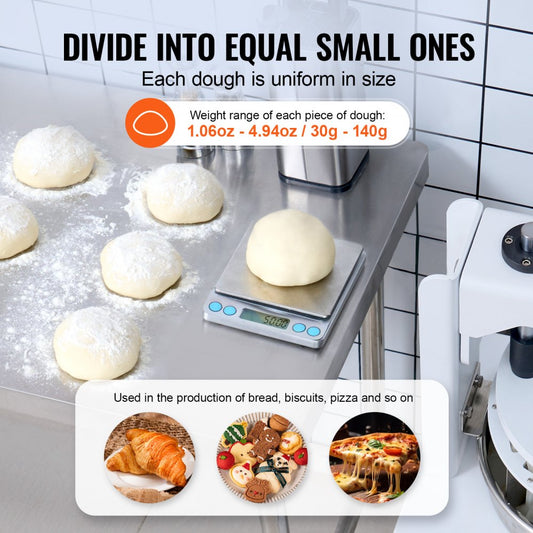 XZ-40 - 40-Portion Manual Dough Divider with Stainless Steel Trays