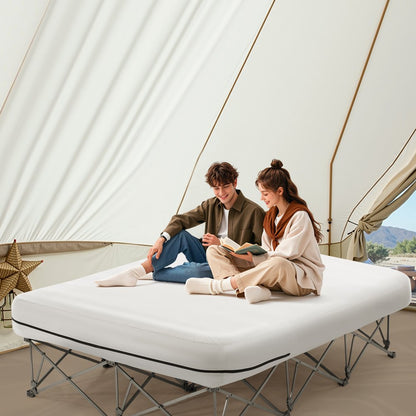 BF002 - Durable 2-Person Air Mattress with Frame & Quick Pump