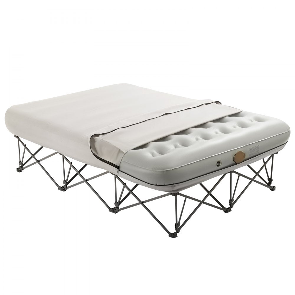 BF002 - Durable 2-Person Air Mattress with Frame & Quick Pump