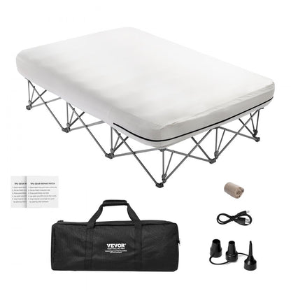 BF002 - Durable 2-Person Air Mattress with Frame & Quick Pump