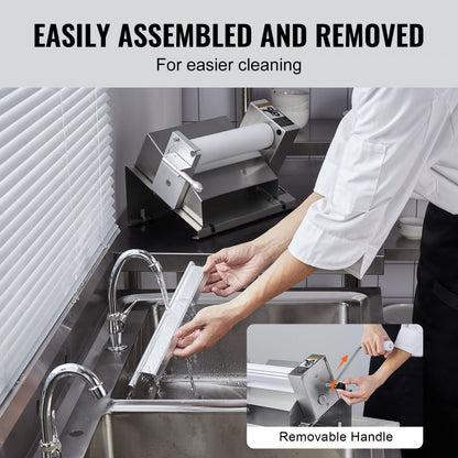 MPR25 - Stainless Steel Manual Dough Sheeter, 0-0.5 inch Thickness