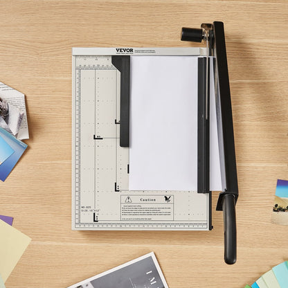 825 - 15" VEVOR Paper Cutter for Cardstock & Cardboard, 16 Sheets Capacity