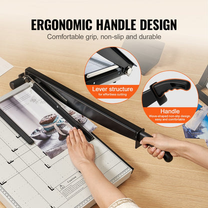 824 - 18" VEVOR Paper Cutter for 20 Sheets, Precision Trimming