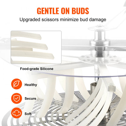 TM16-S-W - 16" Stainless Steel Manual Bud Trimmer for Efficient Plant Harvesting