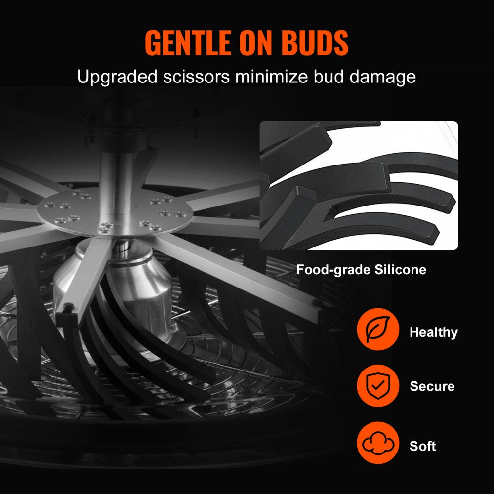 TM16 - VEVOR 16'' Manual Leaf Trimmer with Adjustable Stainless Steel Blades