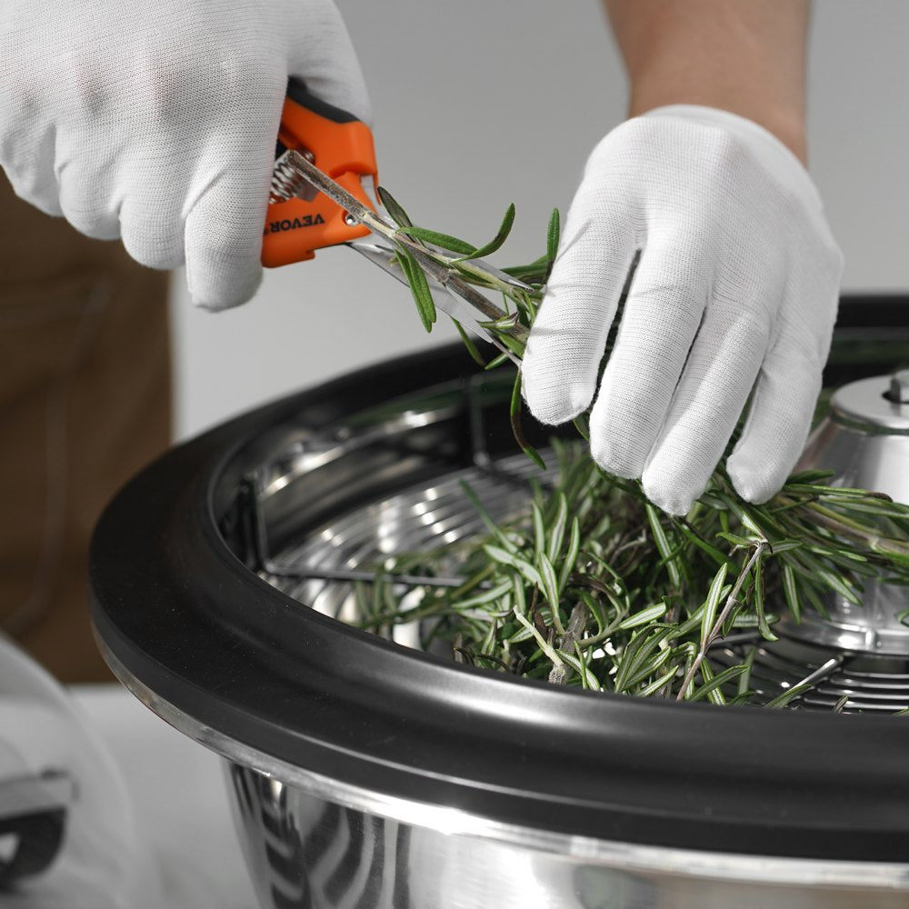 TM19 - VEVOR Stainless Steel Leaf Bowl Trimmer with Accessories