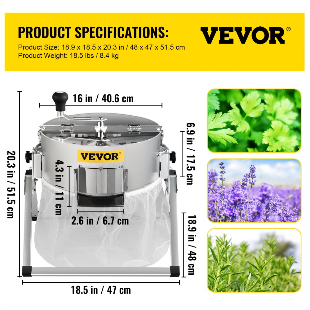 VVEYMT16 - 16" Stainless Steel Leaf Trimmer with Adjustable Blades