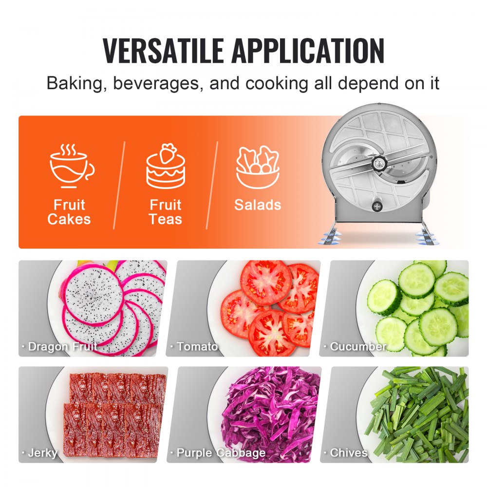 SL-02 - Stainless Steel Adjustable Vegetable Slicer with Suction Grip