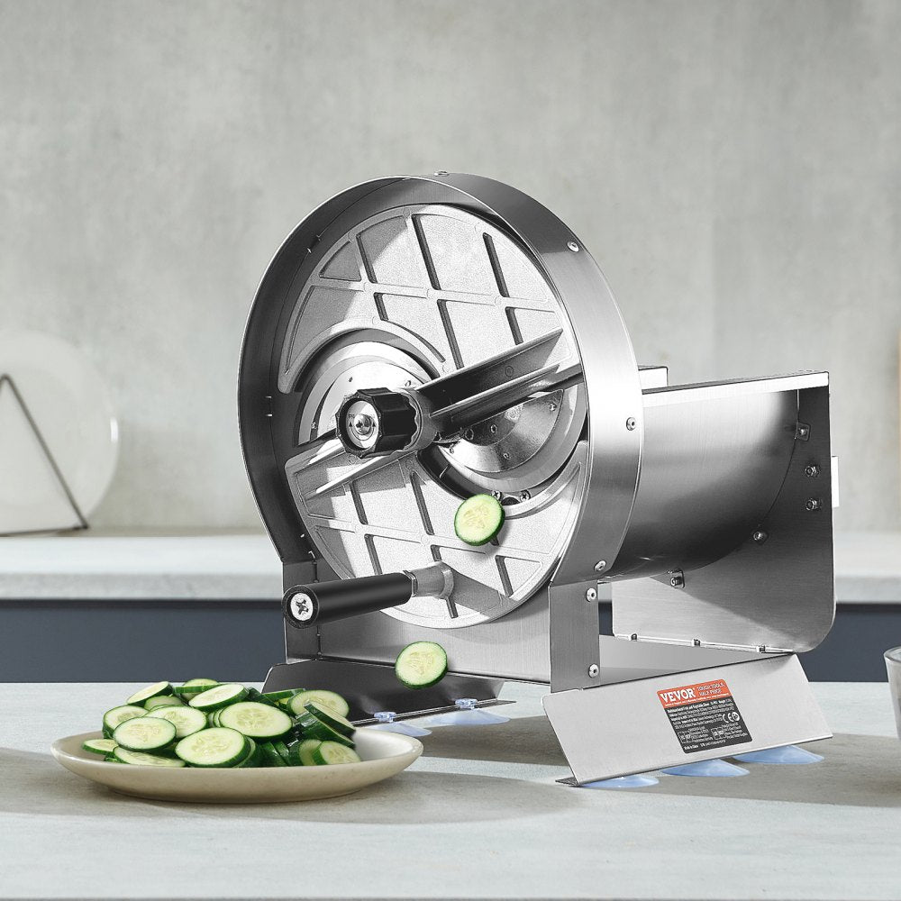 SL-02 - Stainless Steel Adjustable Vegetable Slicer with Suction Grip