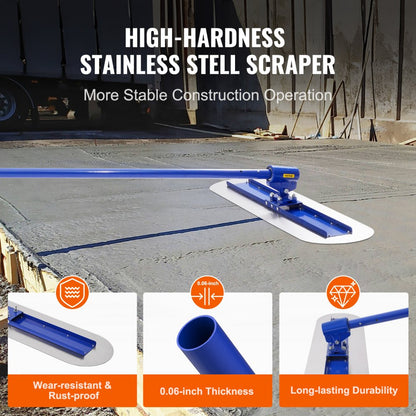 XSJ23-G05 - 1200x300mm Manganese Steel Bull Float Kit for Smooth Finishing